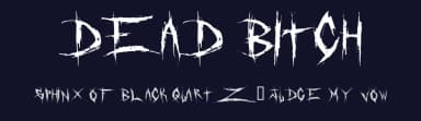 Dead Bitch by Murder Fonts — Script Handwritten Font — thumbnail 2