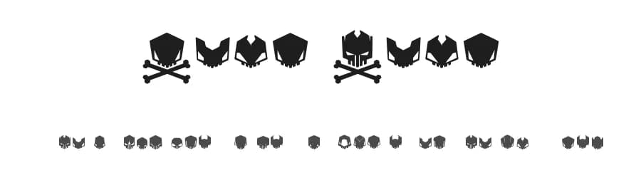 Dead Head by Maelle.K | Thomas Boucherie — Dingbats Font