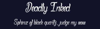 Deadly Inked by dcoxy - Greg Medina — Script Handwritten Font — thumbnail 2