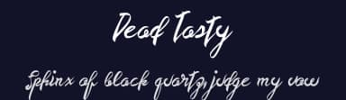 Dead Tasty by Xerographer Fonts — Script Handwritten Font — thumbnail 2
