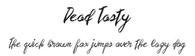 Dead Tasty by Xerographer Fonts — Script Handwritten Font — thumbnail 1