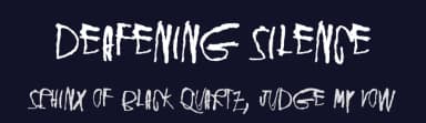 Deafening Silence by Juha Korhonen — Script Handwritten Font — thumbnail 2