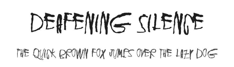 Deafening Silence by Juha Korhonen — Script Handwritten Font