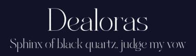 Dealoras by Attract Studio — Serif Font — thumbnail 2
