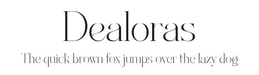 Dealoras by Attract Studio — Serif Font