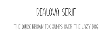 Dealova Serif by Danar Nugroho — Script Handwritten Font — thumbnail 1