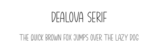 Dealova Serif by Danar Nugroho — Script Handwritten Font