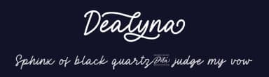 Dealyna by Ditatype — Script Handwritten Font — thumbnail 2