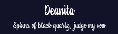 Deanita by Forberas Club — Script Handwritten Font — thumbnail 2