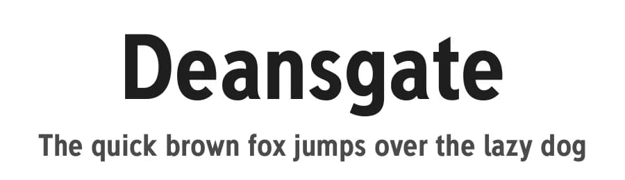 Deansgate by K-Type — Sans Serif Font