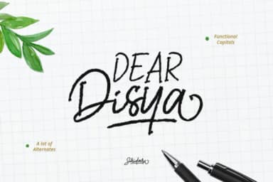 Dear Disya Font by saridezra — Script Handwritten Font — thumbnail 1