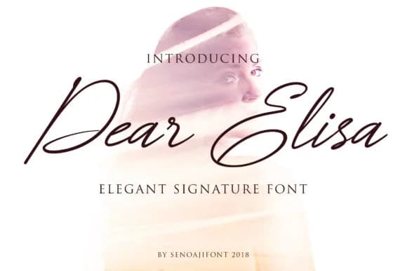 Dear Elisa Font by senoajifont — Script Handwritten Font