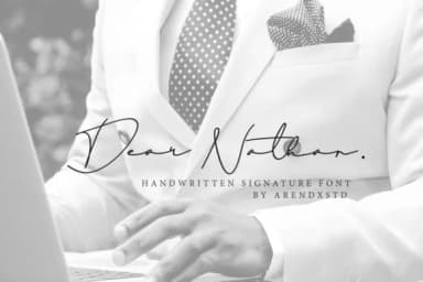 Dear Nathan Font by Arendxstudio — Script Handwritten Font — thumbnail 1