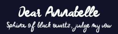 Dear Annabelle by Zansari — Script Handwritten Font — thumbnail 2