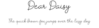 Dear Daisy by Airotype — Script Handwritten Font — thumbnail 1