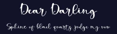 Dear Darling by Letterara — Script Handwritten Font — thumbnail 2