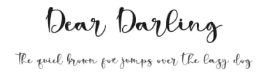 Dear Darling by Letterara — Script Handwritten Font — thumbnail 1