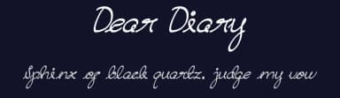 Dear Diary by weknow — Script Handwritten Font — thumbnail 2