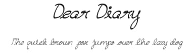 Dear Diary by weknow — Script Handwritten Font — thumbnail 1
