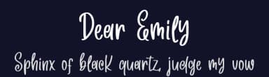 Dear Emily by DM Letter Studio - Dimas Prasetyo — Script Handwritten Font — thumbnail 2