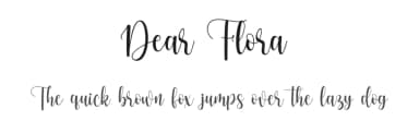 Dear Flora by Letternun — Script Handwritten Font — thumbnail 1