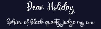 Dear Holiday by Letter Art Studio — Script Handwritten Font — thumbnail 2