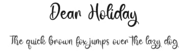 Dear Holiday by Letter Art Studio — Script Handwritten Font — thumbnail 1