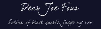 Dear Joe Four by JOEBOB graphics — Script Handwritten Font — thumbnail 2