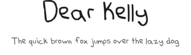 Dear Kelly by Skeddles — Script Handwritten Font — thumbnail 1