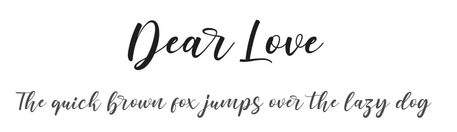 Dear Love by StudioAKTYPE — Script Handwritten Font