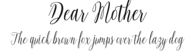 Dear Mother by Rama type — Script Handwritten Font — thumbnail 1