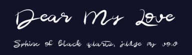 Dear My Love by Muharima Rasyid — Script Handwritten Font — thumbnail 2
