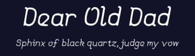 Dear Old Dad by Walter E Stewart — Script Handwritten Font — thumbnail 2