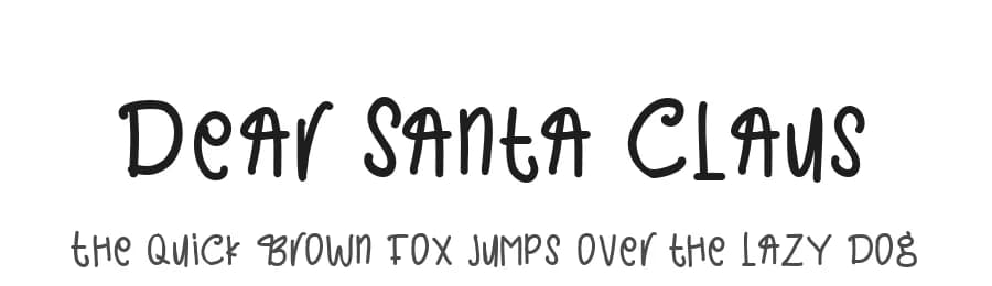 Dear Santa Claus by Mariyana — Script Handwritten Font — preview 1