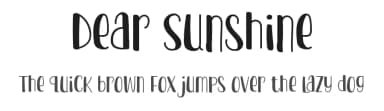 Dear Sunshine by Tokokoo Studio — Script Handwritten Font — thumbnail 1