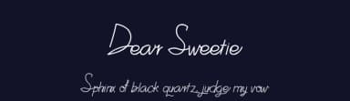 Dear Sweetie by setyaisiam _type — Script Handwritten Font — thumbnail 2
