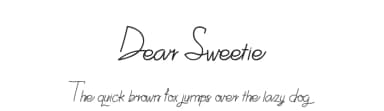 Dear Sweetie by setyaisiam _type — Script Handwritten Font — thumbnail 1