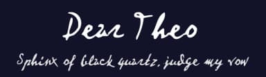 Dear Theo by Mr.Fisk Fonts — Script Handwritten Font — thumbnail 2