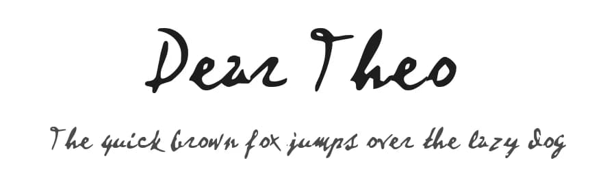 Dear Theo by Mr.Fisk Fonts — Script Handwritten Font