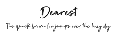 Dearest by Fikryal studio — Script Handwritten Font — thumbnail 1