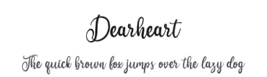 Dearheart by Hugefonts — Script Handwritten Font — thumbnail 1