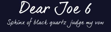 Dear Joe 6 by JOEBOB graphics — Script Handwritten Font — thumbnail 2
