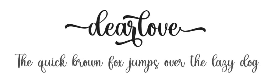 Dearlove by Fikryal studio — Script Handwritten Font