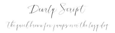 Dearly Script by Mycandythemes — Script Handwritten Font — thumbnail 1