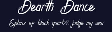 Dearth Dance by RaisProject — Script Handwritten Font — thumbnail 2