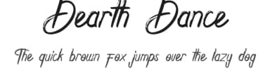 Dearth Dance by RaisProject — Script Handwritten Font — thumbnail 1