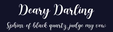 Deary Darling by Manjali Studio — Script Handwritten Font — thumbnail 2
