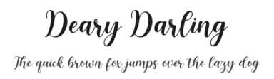 Deary Darling by Manjali Studio — Script Handwritten Font — thumbnail 1