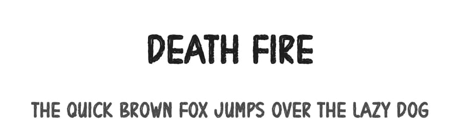 Death Fire by Scratchones — Script Handwritten Font