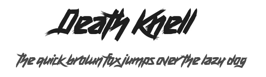 Death Knell by Chequered Ink — Script Handwritten Font